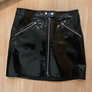 Rag & Bone vinyl leather skirt